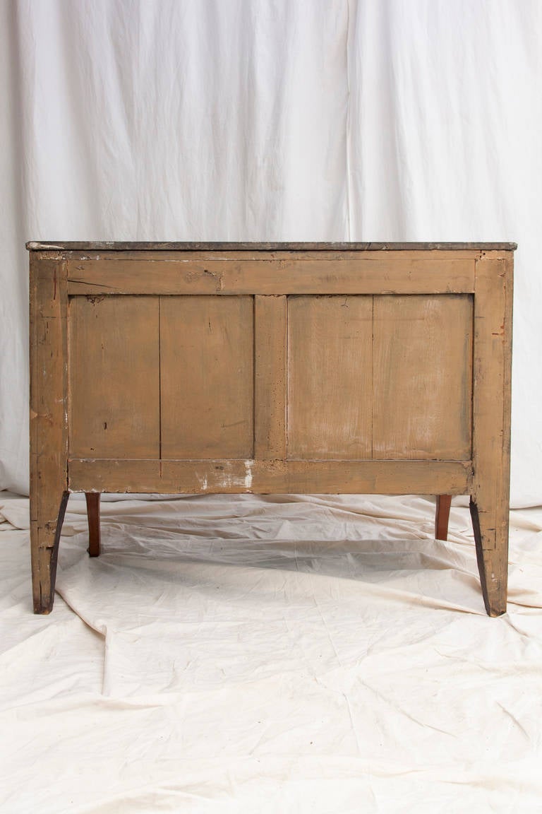 Early 19th Century Louis XV to XVI Transitional Marquetry Chest or Commode 3