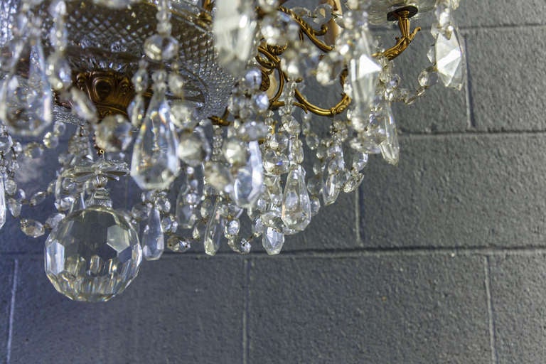 Large French Crystal Chandelier 1