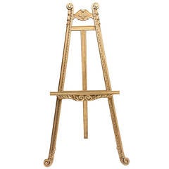Stunning 19th Century French Giltwood Floor Easel