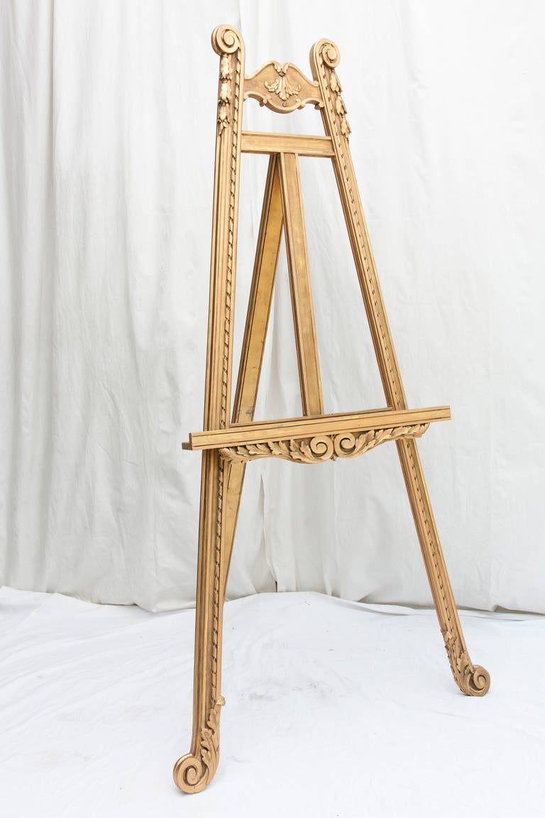 Stunning 19th Century French Giltwood Floor Easel 3