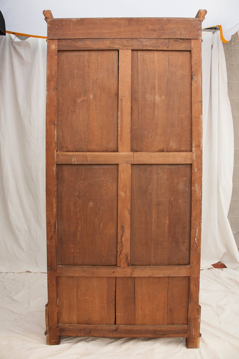 French Colonial Cherry and Bird's-Eye Maple Faux Bamboo Armoire 5