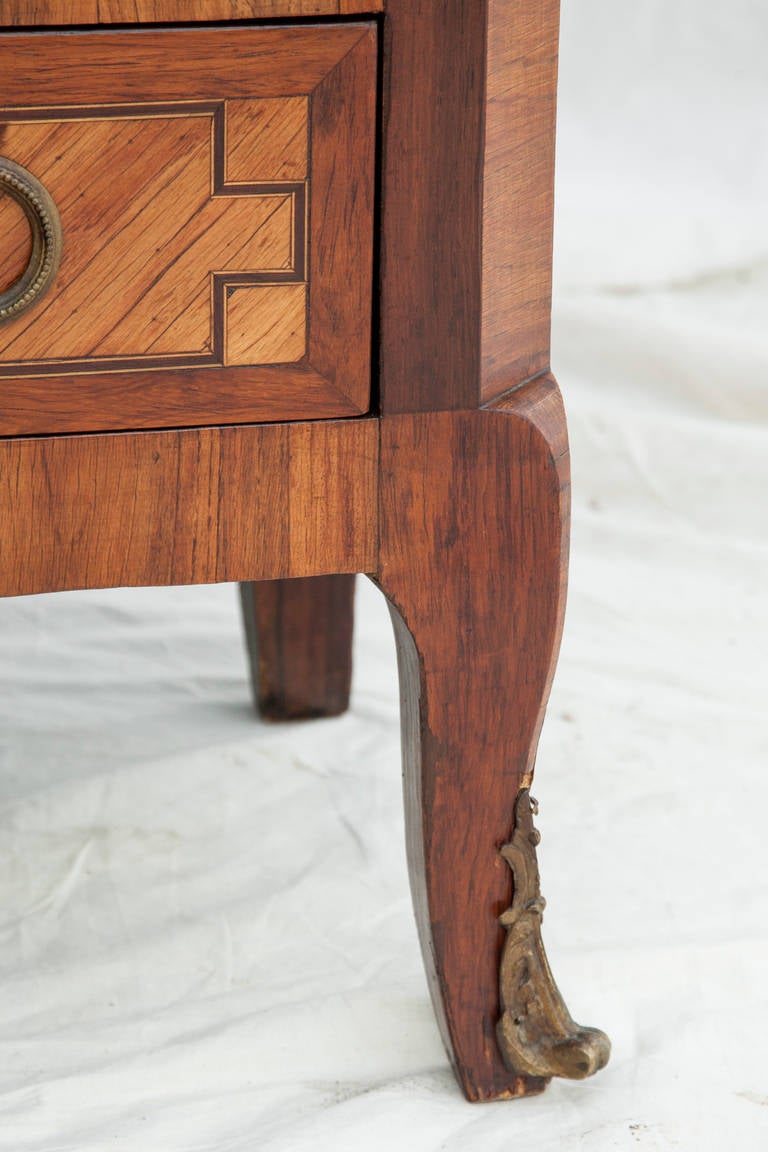 19th Century Louis XVI Marquetry Secretary With Marble Top 3