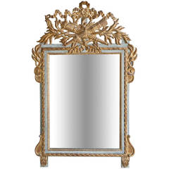 19th Century Hand-Carved Giltwood Louis XVI Style Mirror