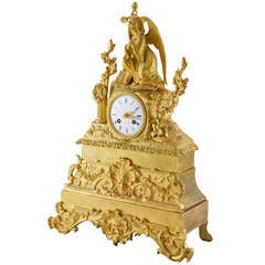 Gilt Bronze Mantle Clock c. 1860