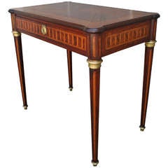Rosewood and Bronze Marquetry Desk