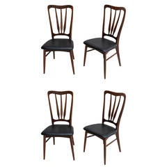 Rare Model Mid-Century Modern Danish Niels Koefoed Palisander Chairs