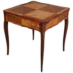 Antique Marquetry Game Table