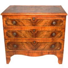 19th Century Italian Painted Faux Bois Chest of Drawers