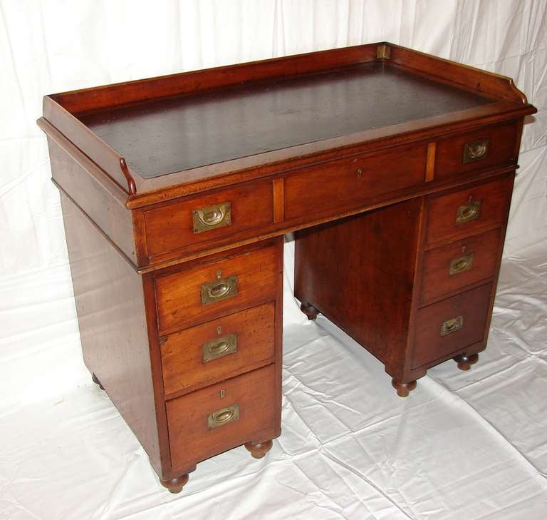 19th Century English Campaign Desk