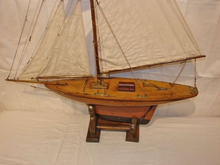 Wood 19th Century English Pond Yacht For Sale