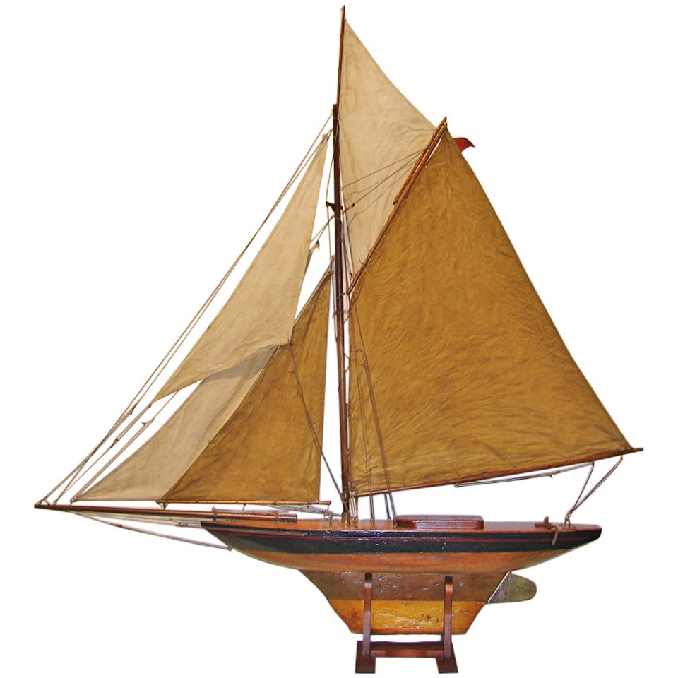 19th Century English Large Pond Yacht For Sale