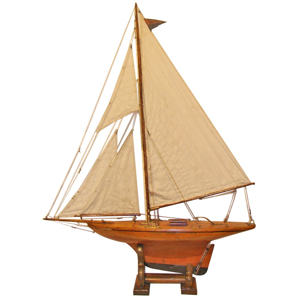 19th Century English Pond Yacht For Sale