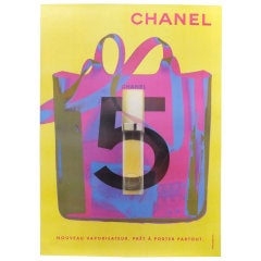 Vintage Chanel X-Ray Sack Poster - Yellow
