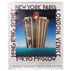 Retro Louis Vuitton Ship Poster