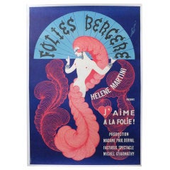 Vintage Erte Folie Bergere Poster