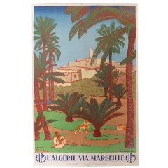 Vintage Travel Poster for Algeria