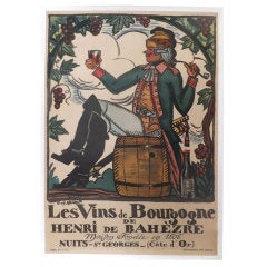 Vintage Vins de Bourgogne Poster