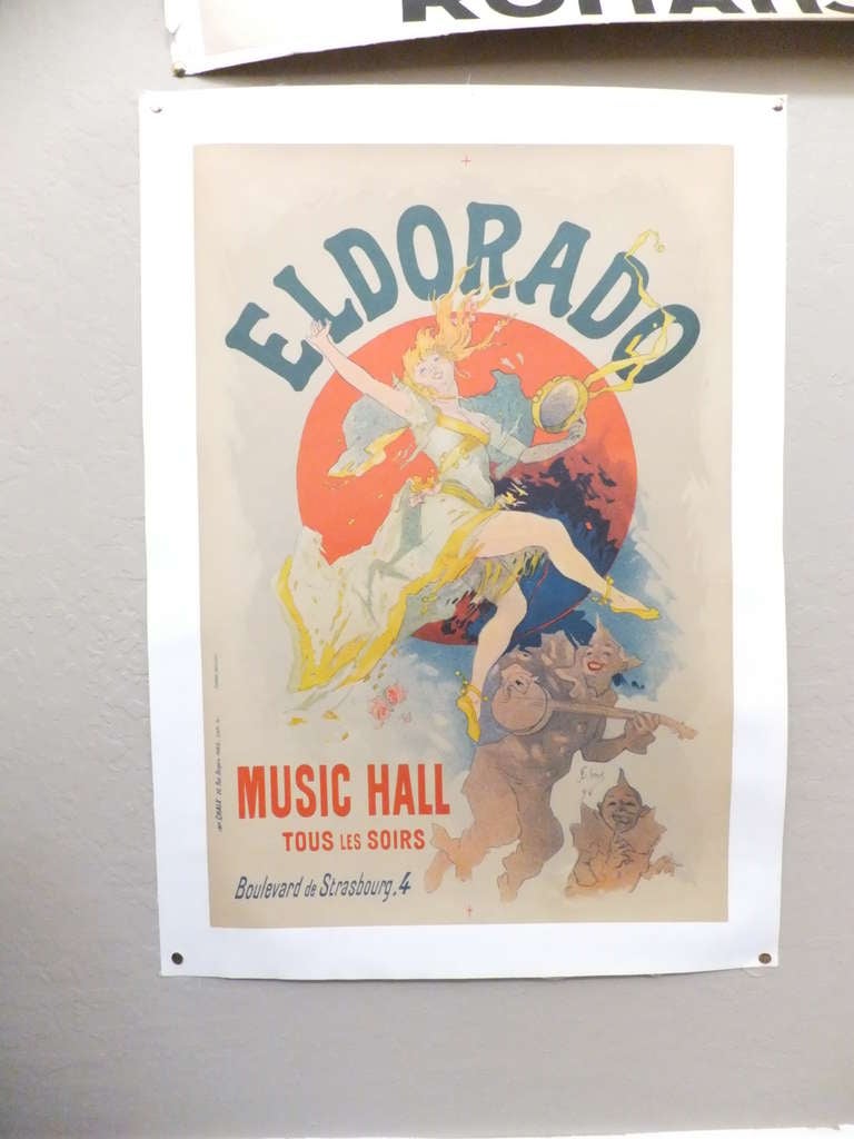 Vintage Eldorado Poster by Cheret