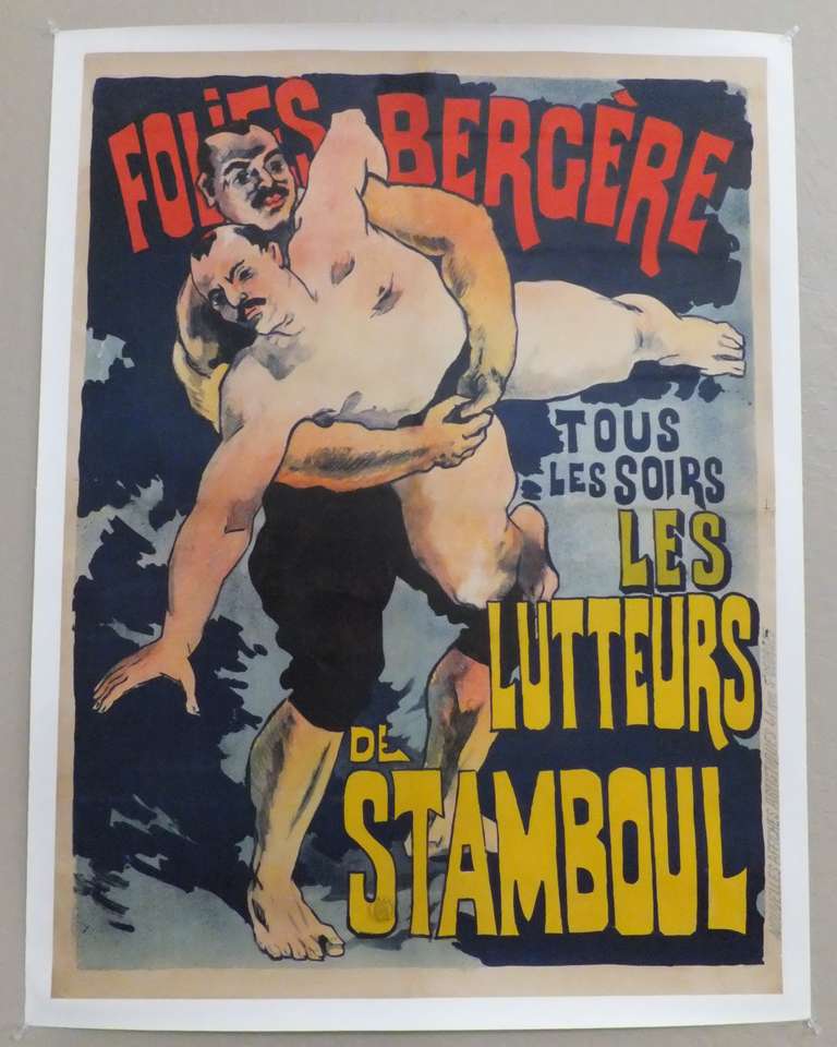Vintage Lutteurs de Stamboul Poster