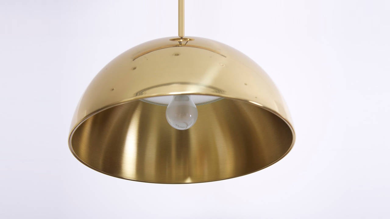 Mid-Century Modern Florian Schulz brass Ceos 40 counterweight pendant lamp