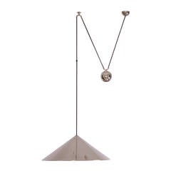 Florian Schulz Keos Extra Large Counterweight Pendant Lamp Nickel-Plated Brass