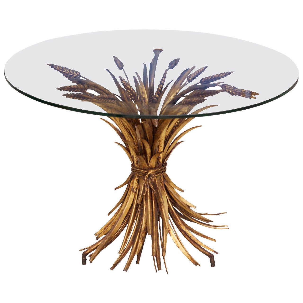 Coco Chanel Style Wheat Coffee Table In Gold For At 1stdibs Coco Chanel Style Wheat Coffee Table In Gold For