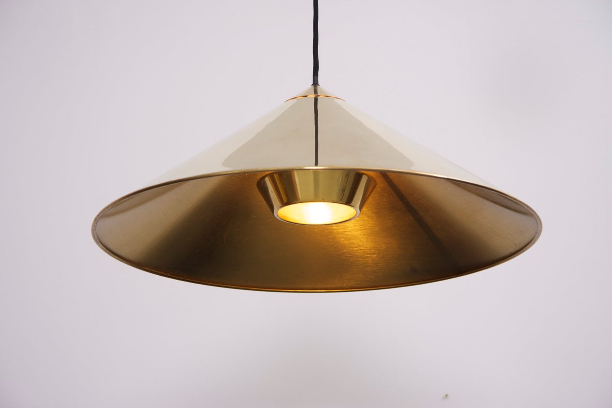 Late 20th Century Florian Schulz Keos Extra Large Counterweight Pendant Lamp Brass