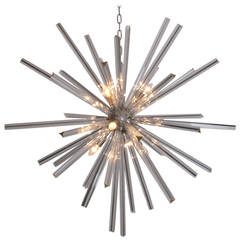 Extra Large Murano Glass Sputnik Chandelier Attributed to Venini