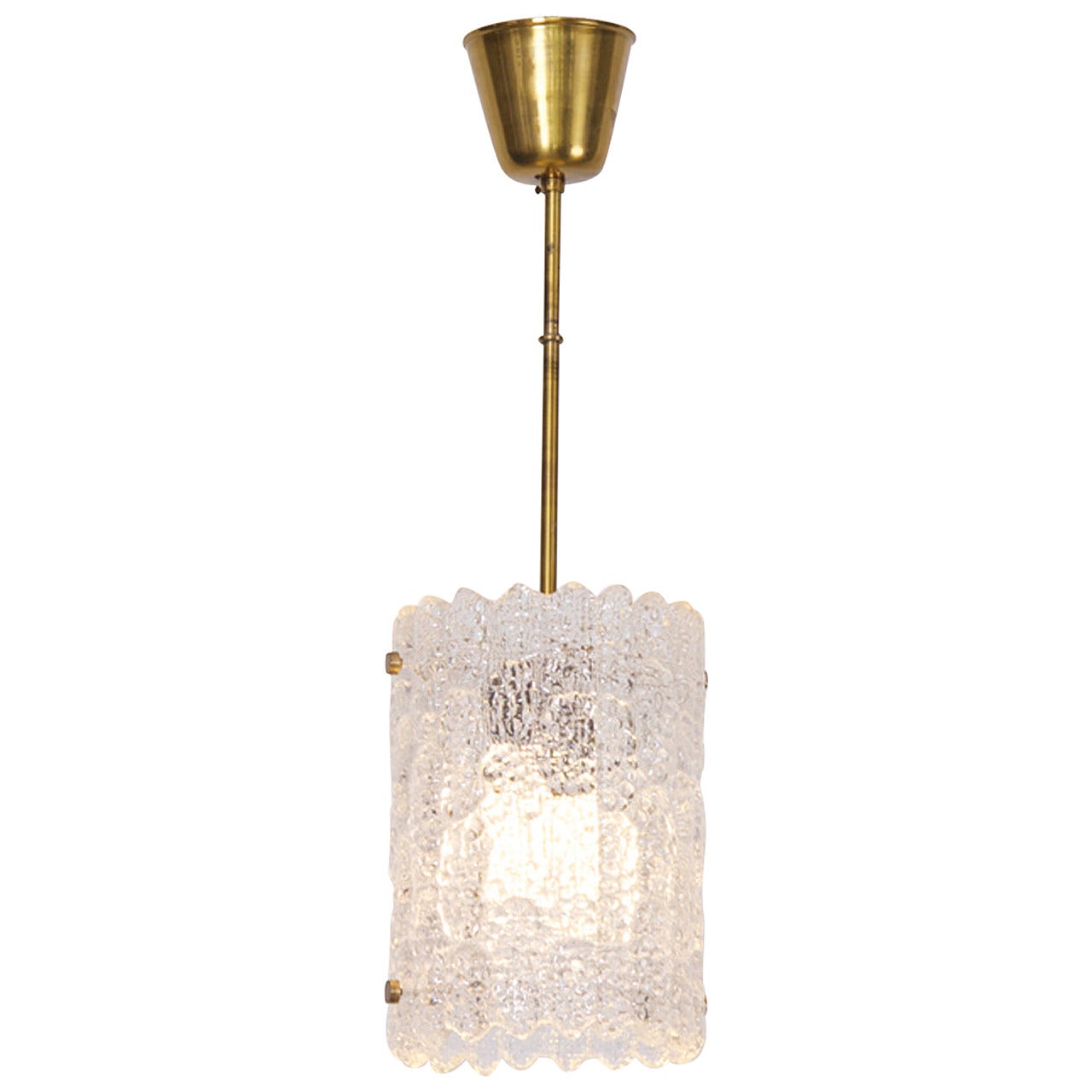 Glass Pendant Light by Carl Fagerlund for Orrefors For Sale
