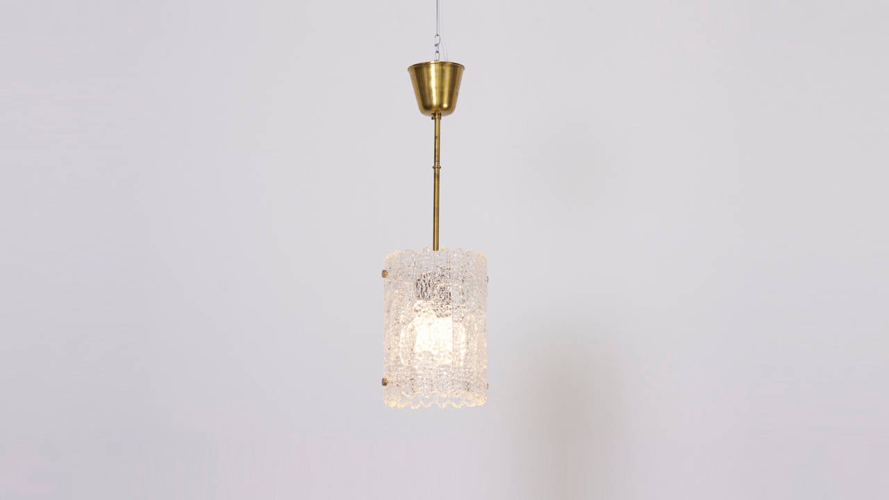 Danish Glass Pendant Light by Carl Fagerlund for Orrefors For Sale