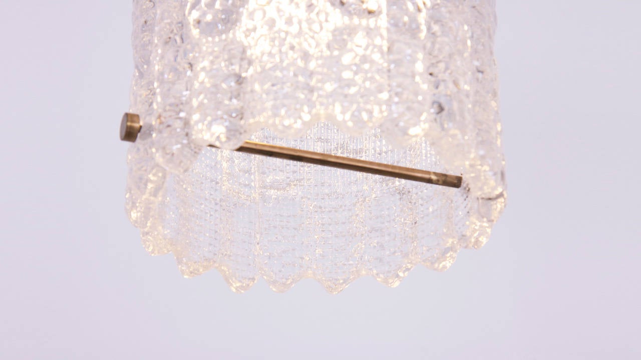 Glass Pendant Light by Carl Fagerlund for Orrefors In Excellent Condition For Sale In Berlin, BE