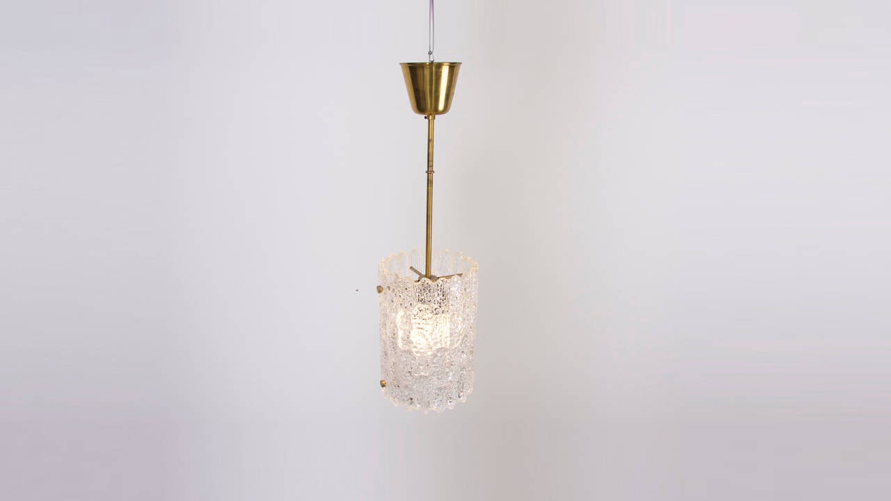 Glass Pendant Light by Carl Fagerlund for Orrefors For Sale 1