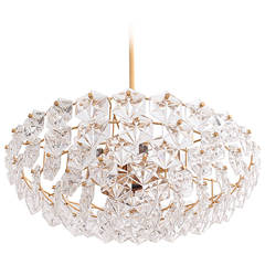 Large Five-Tier Crystal Glass Chandelier by Kinkeldey 9