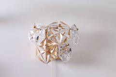 Ein Paar Kristallglas-Wandleuchten oder Wandlampen von Kinkeldey, 2er-Set