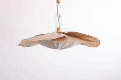 Rare Huge Ingo Maurer Uchiwa Pendant Lamp