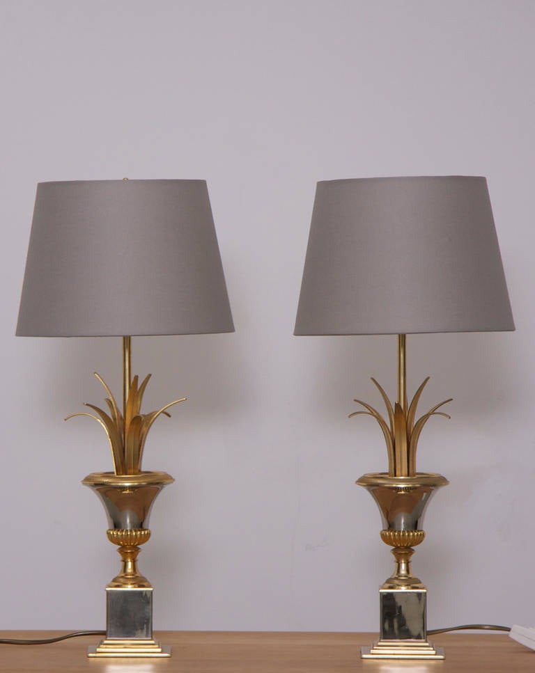 French Pair of Table Lamps by Maison Charles