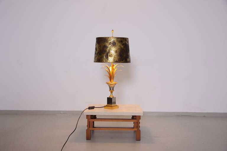 French Maison Charles Table Lamp with Original Shade