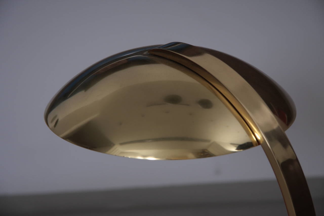 Italian 1960s Luxury Brass Table Lamp 2