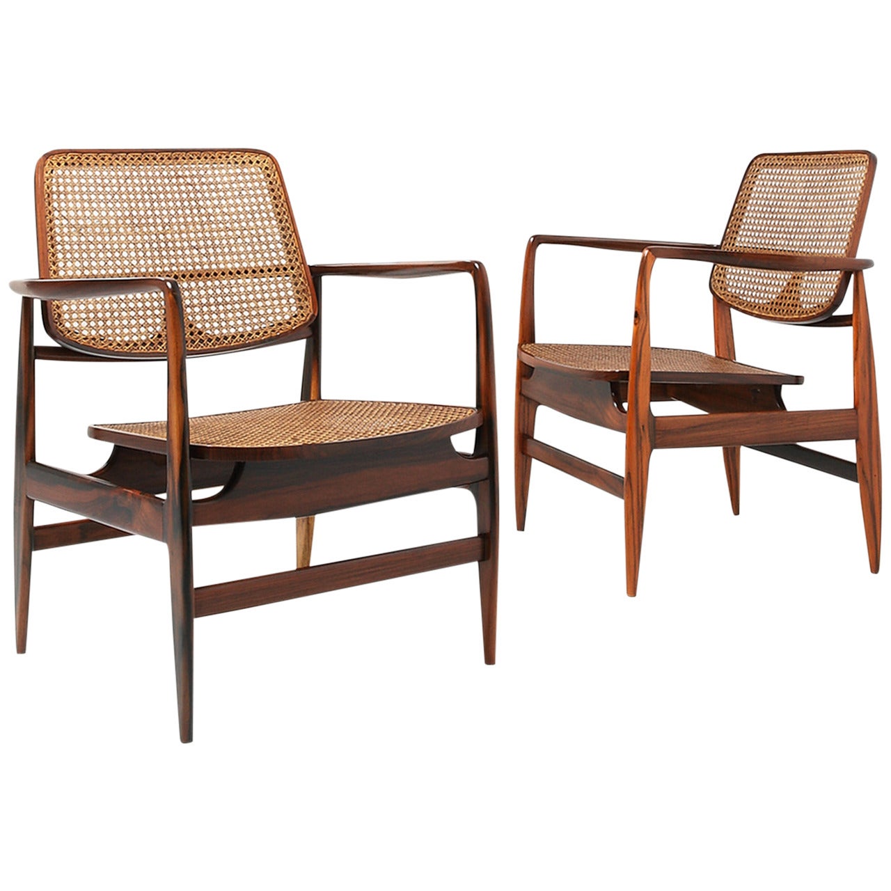Pair of "Oscar" Armchairs by Sergio Rodrigues, 1956