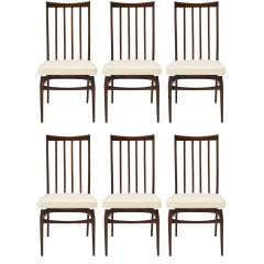 Set of Dining chairs by Giuseppe Scapinelli, mid-1950's