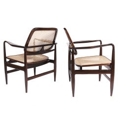 Pair of Oscar armchairs by Sergio Rodrigues