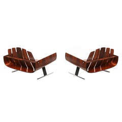 Pair of "Presidencial" Lounge chairs by Jorge Zalszupin