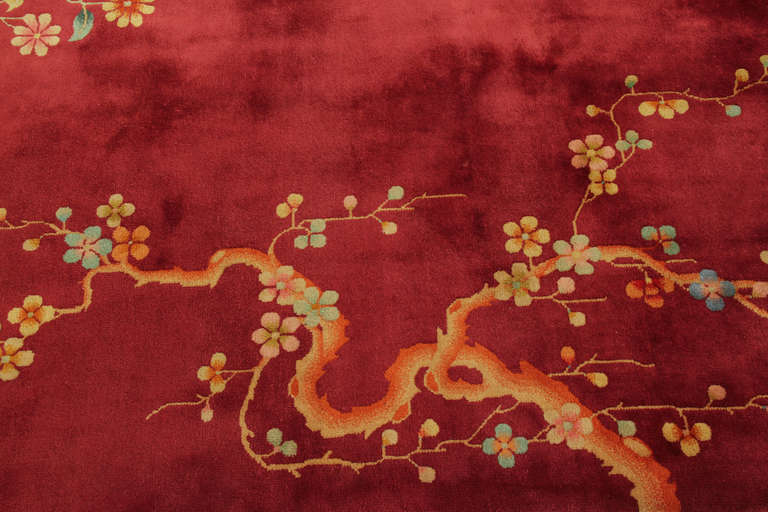 Art Deco Handknotted Nicols Carpet For Sale