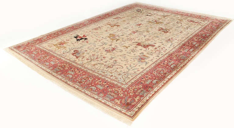 Persian Extra Fine Qum Silk Carpet