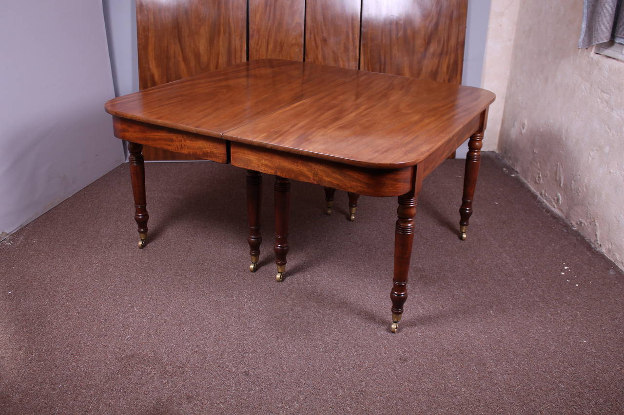 19th Century George IV Period Golden Mahogany Extending Dining Table