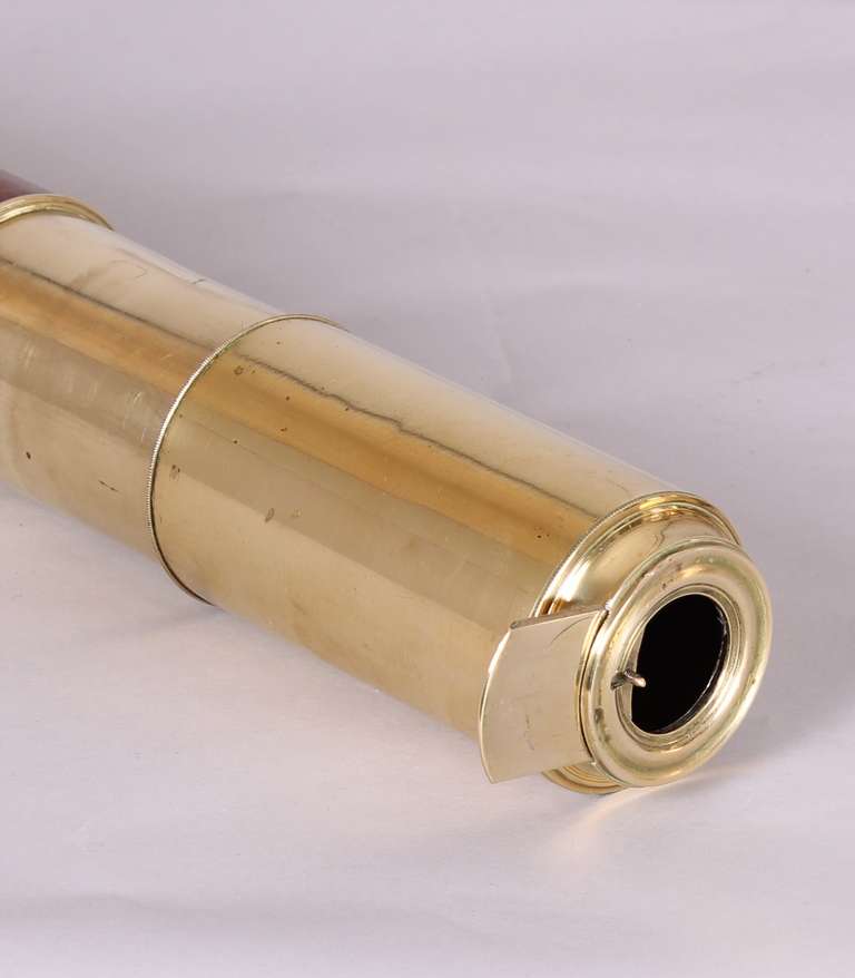 Early 19th Century Brass Three-Draw 'Day & Night' Refracting Telescope by Dollond of London 1