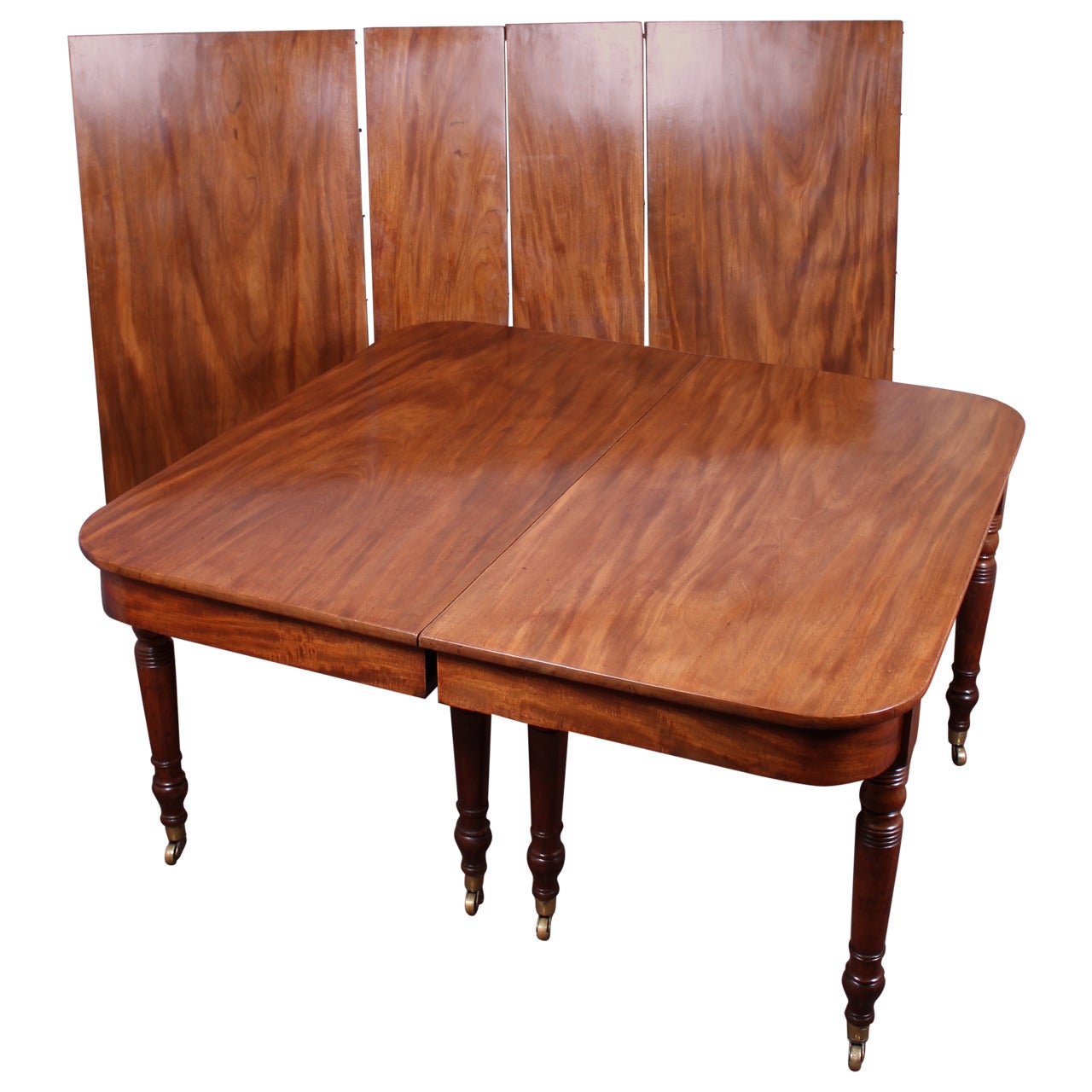 George IV Period Golden Mahogany Extending Dining Table