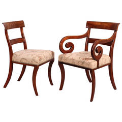 Set of Fourteen Fine Quality Mahogany, Early 19th Century Dining Chairs