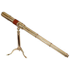 Early 19th Century Brass Three-Draw 'Day & Night' Refracting Telescope by Dollond of London