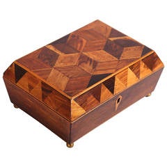 Regency Rosewood Small Work-Box